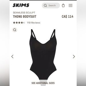 NWOT* SKIMS Seamless Sculpt thong bodysuit!
